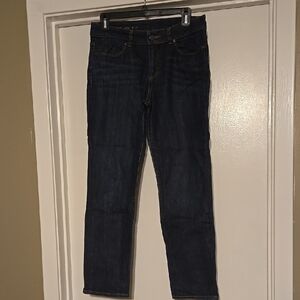Dark Wash Denim Talbots Signature Ankle Jeans